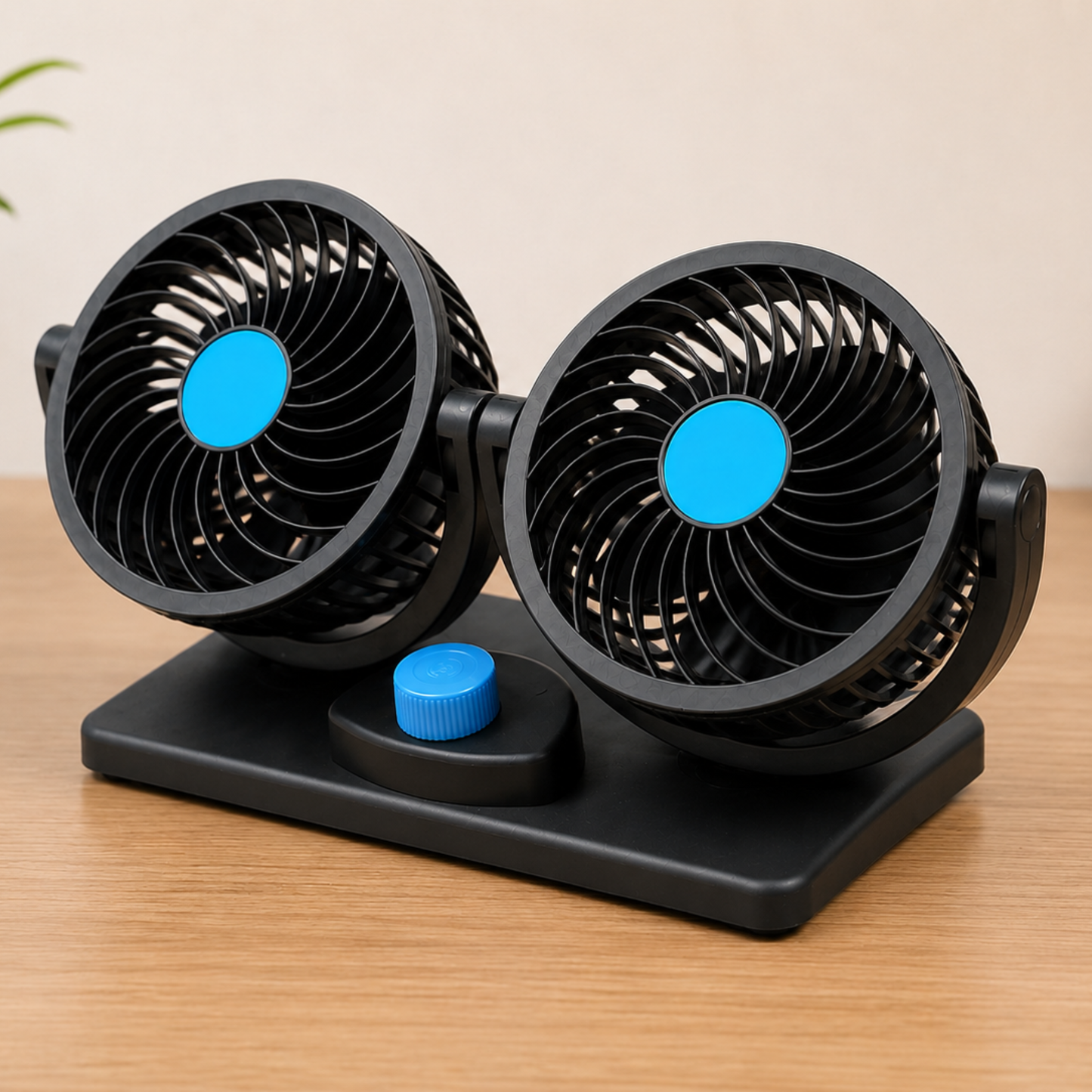 Portable Double Head Car Cooling Fan for Dashboard