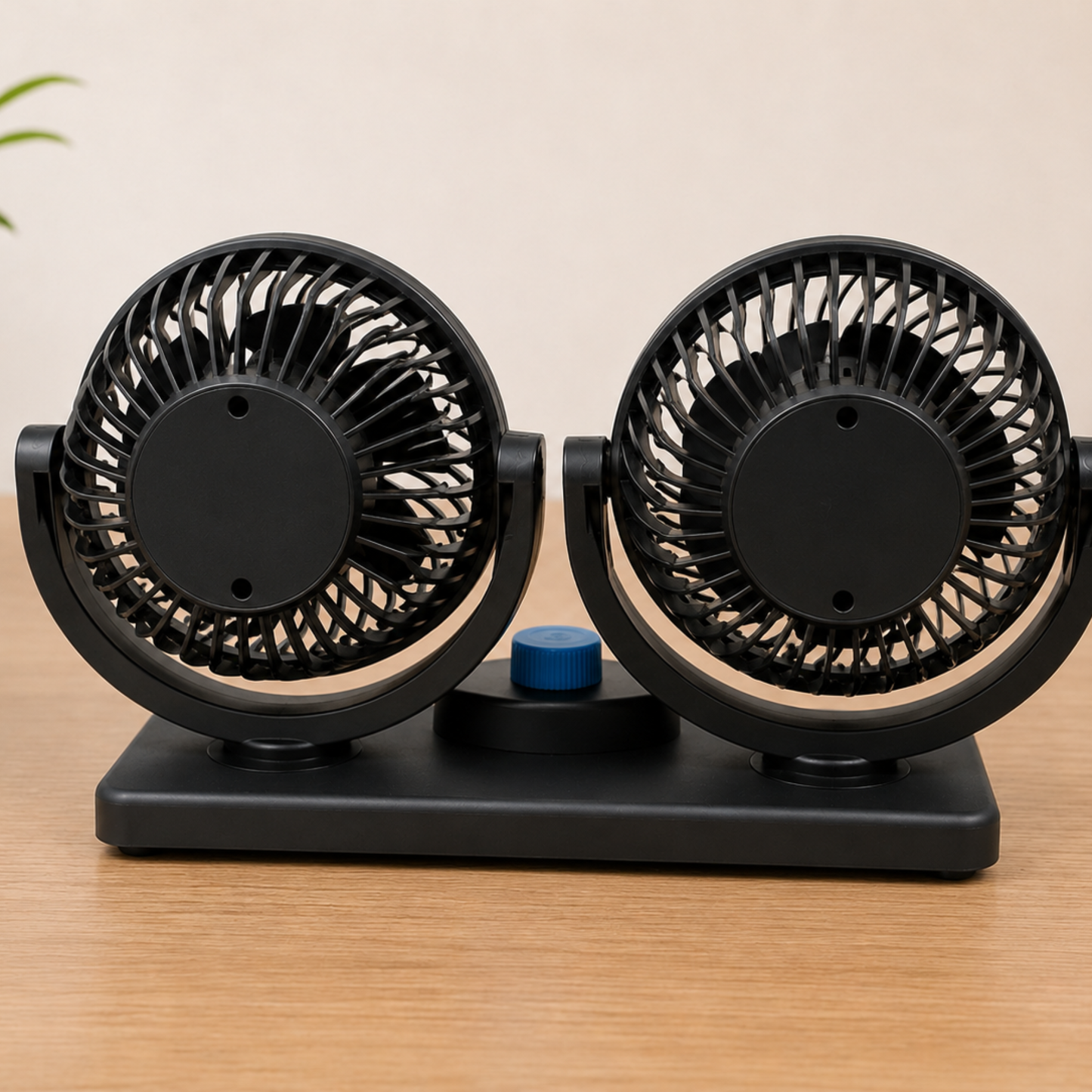 Portable Double Head Car Cooling Fan for Dashboard