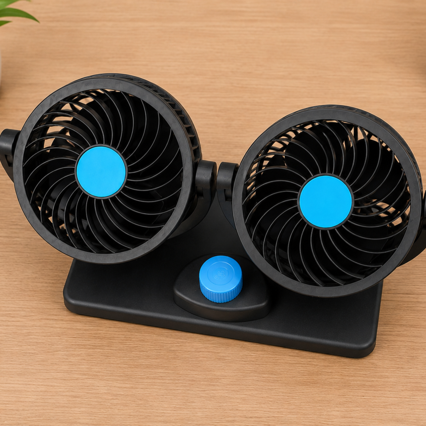 Portable Double Head Car Cooling Fan for Dashboard