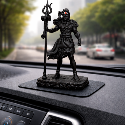 Premium Black Lord Shiva Statue with Trishul – Mahadev Idol for Home Temple & Decor